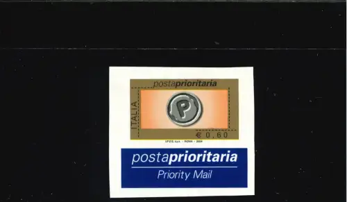 PRIORITÄT 0,60 FERNETIKETT UNGEZÄHNT UND UNGESTANZT