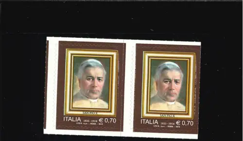 SAN PIO X STARK VERSCHOBENES ZAHNEN UND STANZEN PAAR