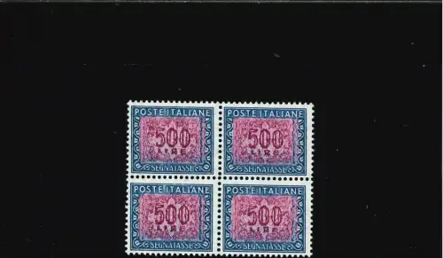 SEGNATASSE 500 L. SEHR GEKNESTETER ROTER DRUCK, VIERTEL