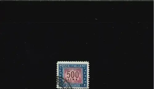 SEGNATASSE 500 L. 5 UNITO ALL'ORNATO POS 12