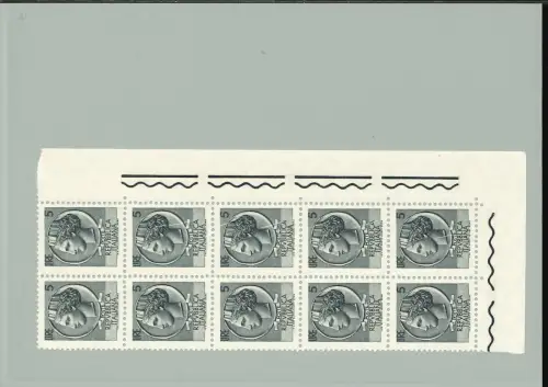 SIRACUSANA 5 L VINYL BLOCK ANG. DI 10, LINKER STREIFEN MIT PAPIERFALTEN UND WEISSEN STREIFEN