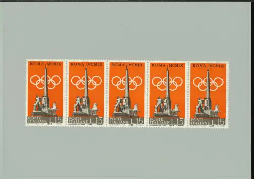 PREOLYMPICA 15 L. HORIZONTALE FARBZEILE FÜNFSTREIFEN