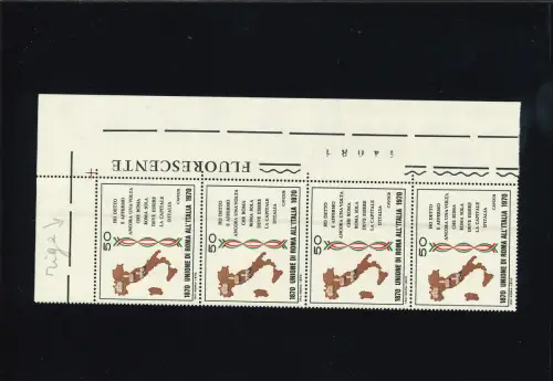 UNIONE ROMA 50 L. VERTIKALE BRAUNE LINIE JEWEILS VERTIKALER STREIFEN VON VIER