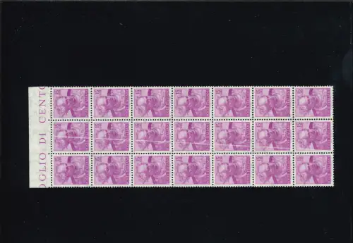 MICHELANGIOLESCA S I BLOCK VON 21 MIT ZENTRALER VETIKALER LINIE