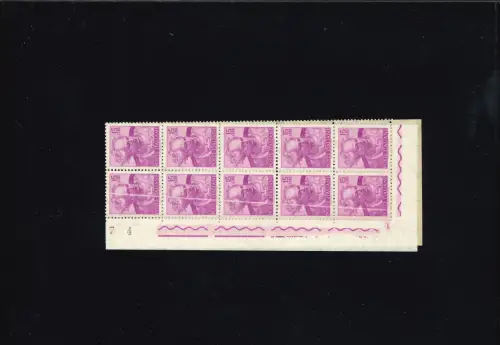 MICHELANGIOLESCA 15 L. BLOCK MIT 20 VERTIKALEN WEISSEN ZEILEN AUF DEM LINKEN STREIFEN