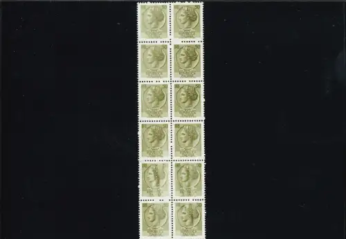 SIRACUSANA 50 L. VINYL 12ER BLOCK FLÜCHTIGER DRUCK