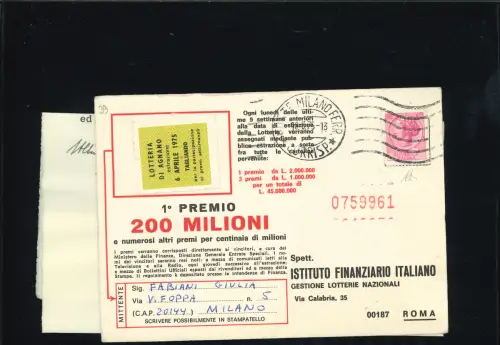 SIRACUSANA 40 L. FALSCH VON MAILAND FALSCH VON MAILAND AUF WETTBEWERBSKARTE CERT DIENA F 678