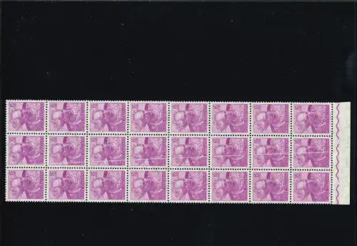 MICHELANGIOLESCA 15 L. BLOCK MIT 24 GROSSEN WEISSEN ZEILEN IN DER MITTE