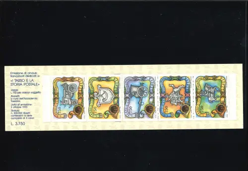 TARIFKORN GDT STATT CDT ERSTE BRIEFMARKE OBEN