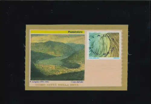 FRANKOBUSTER 5000 L. STARK VERSCHOBENER BLAUER ÜBERDRUCK