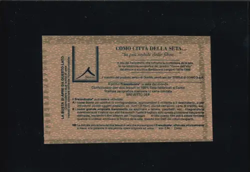 FRANCOBUSTA 5000 L. STARK VERSCHOBENER RÜCKSEITENDRUCK