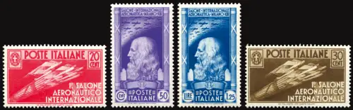 I. Salone Aeronautico Nr. 384/387 Komplettserie in Luxusqualität