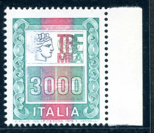 Hohe Werte Lire 3.000 vergängliche Sorten