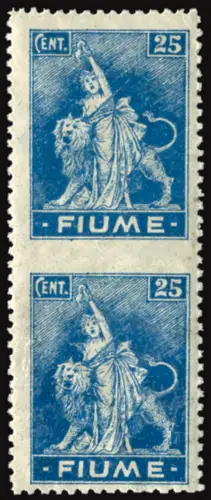 Fluss - Allegorie Cent. 25 Papier B Sortenpaar