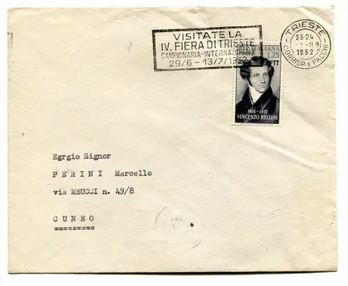 Triest A - Bellini isoliert auf Umschlag