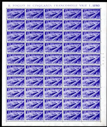 Mille Miglia Bogen von fünfzig Exemplaren 4. Tafel