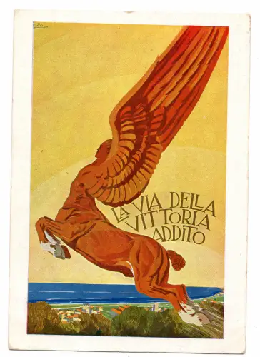 Flugbeobachtungsschule - Postkarte Der Weg zum Sieg Addito