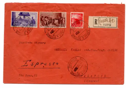 Advent Lire 20 + Ergänzung auf Umschlag Racc. exp