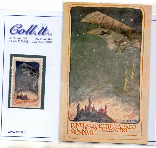 1917 Das neue Verbrechen in Padua - Feldpostkarte