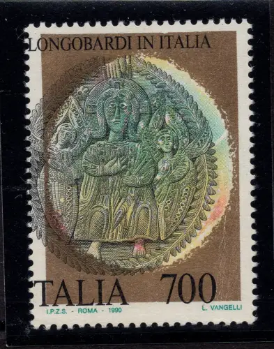 Langobardische verschobene Schwarzdrucksorte