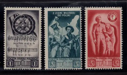 Polnisches Korps - Kriegsrettungsserie mit geänderten Farben