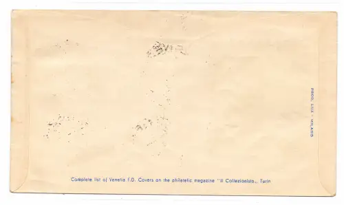 Syrakus und Arbeit sieben Werte auf FDC Venedig