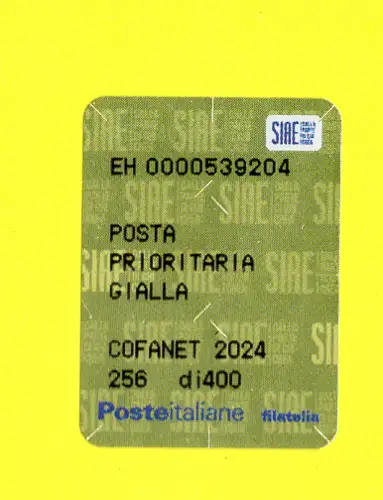 Priority Post Ordner mit NFT NF Token 400 vorhanden Sammlung gelb