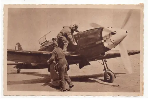 Macchi 202 Motorentest - Postkarte