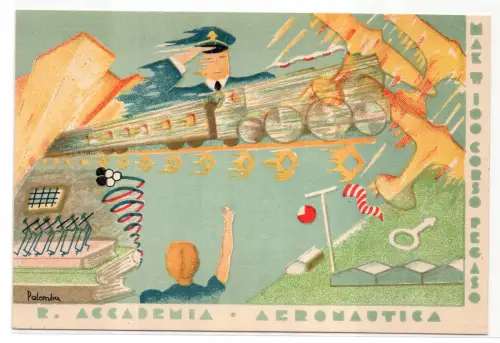 Accademia Aeronautica Corso Pegaso - Postkarte dis. Taube