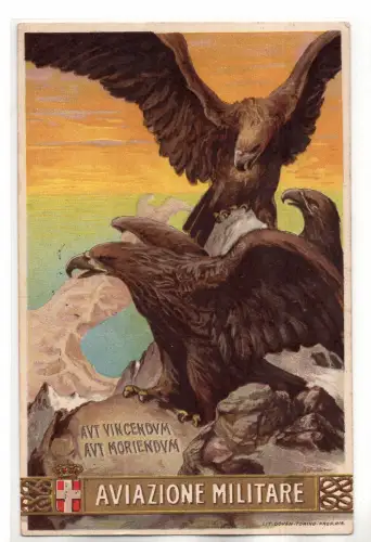 1916 Aviazione Militare - lit. Doven Torino Aquile