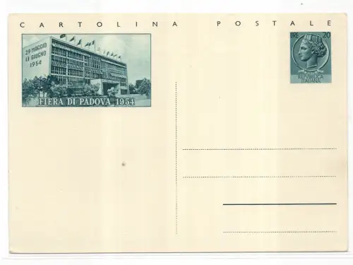 Postkarte Lire 20 Fiera di Padua Nr. C 162 neu