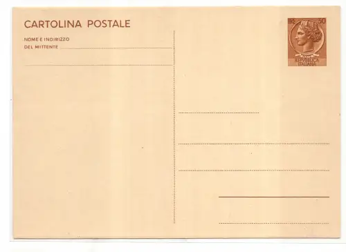 Postkarte Lire 30 Syrakus Nr. C 167 neu