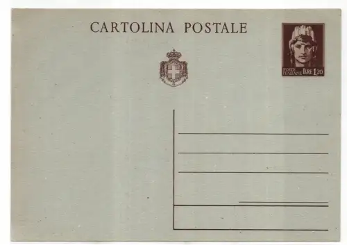 Postkarte Lire 1,20 Turrita Nr. C 124 neu