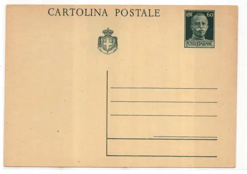 Postkarte Cent. 60 Statthalter Nr. C 113 neu