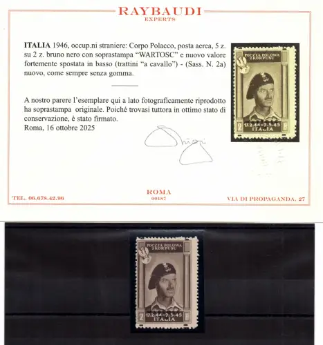 Polnisches Korps - Luftpost 2 z. Wartosc schwarzbraun Nr. 2