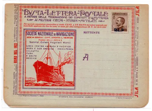 Piemont 2 Società Naz. di Navigation - B.L.P