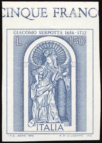 Arte Italiana 1976 Serpotta Sorte ungezähnt
