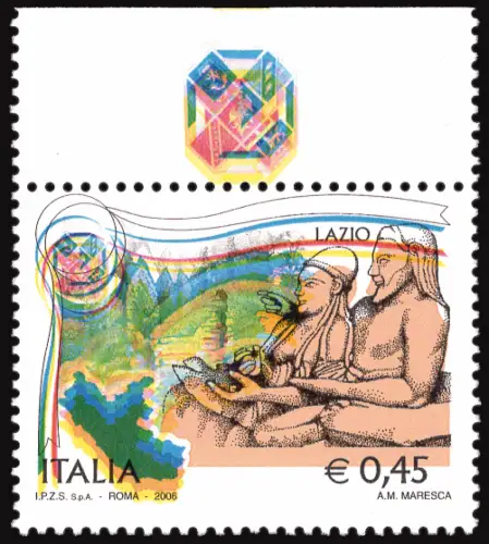 Regionen Italiens 2006 Latium Sorte mit Band
