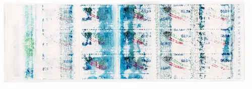 Italienische Post Euro 0,60 Brief im Flug Sorte Barcode