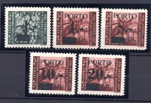 Istrien Slowenische Küste Steuermarken Hafen Nr. 1/5