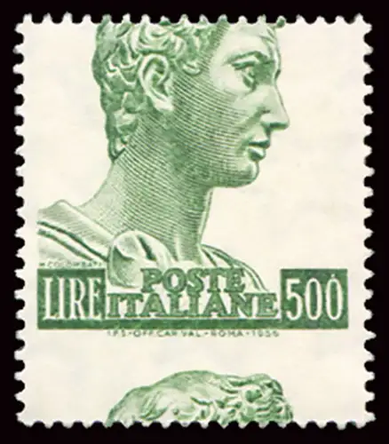 San Giorgio di Donatello Lire 500 Vinylkautschuk Sorte