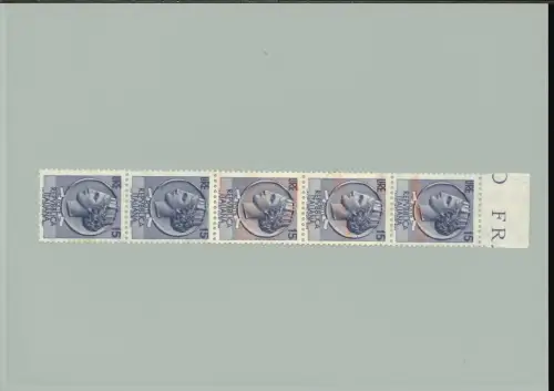 SIRACUASANA 15 L. STREIFEN VON 5 VERT. ZUSAMMENGESETZTER BRIEF EIN TEIL INSGESAMT