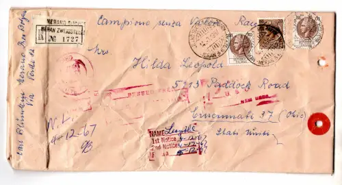 Wertloses Muster - Syrakus Lire 100 Nr. 873 zwei Exemplare