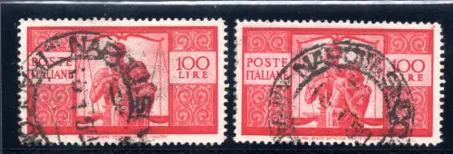 Democratica Lire 100 Sorten Sass. spec. n. 25Ac, 25Ad