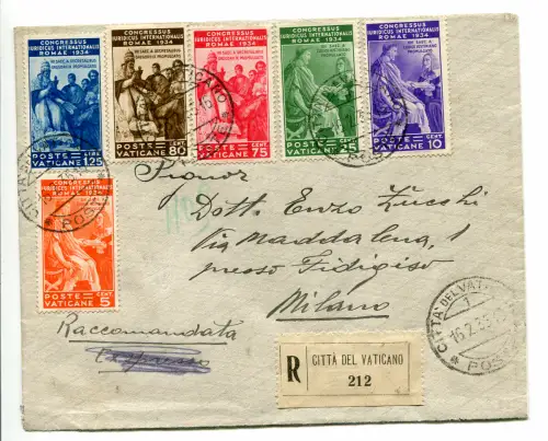 Juristische komplette Serie auf Einschreiben für Mailand