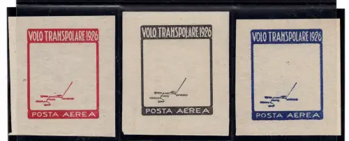 Nobile - Transpolarflug 1926 - Ungezahnte Druckprobe