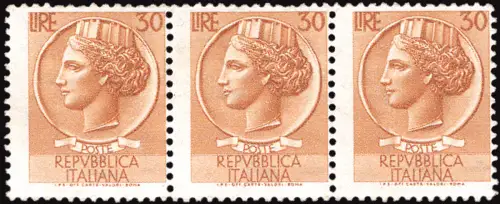 Siracusana Lire 30 n. B 770 Emission für Verteilermaschinen