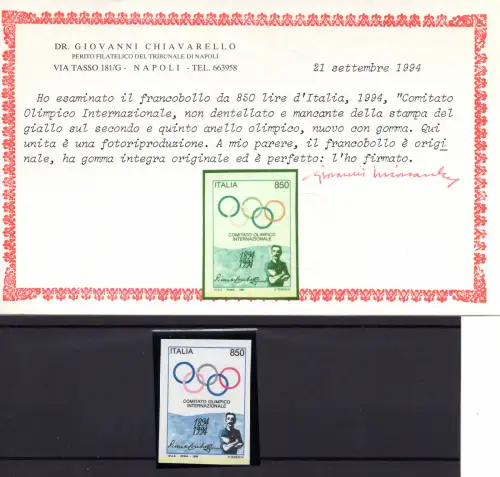 Internationales Olympisches Komitee ungezahnte Sorte