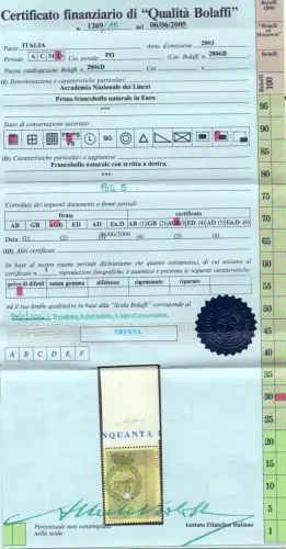 Akademie der Luchse Sorte Bolaffi Doppelschrift rechts