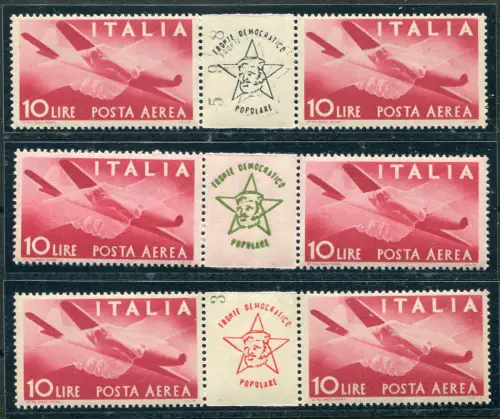 Aufdruck Demokratische Volksfront auf Demokratisch - Garibaldi